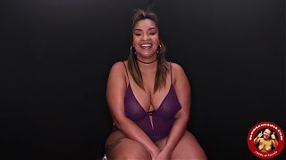 Deepthroat cock sucking with busty mature